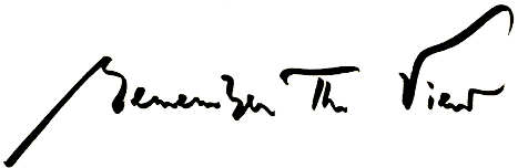 Remember the view caligraphy