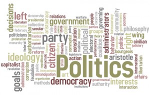politics word montage