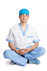 meditation brings peace to nurses